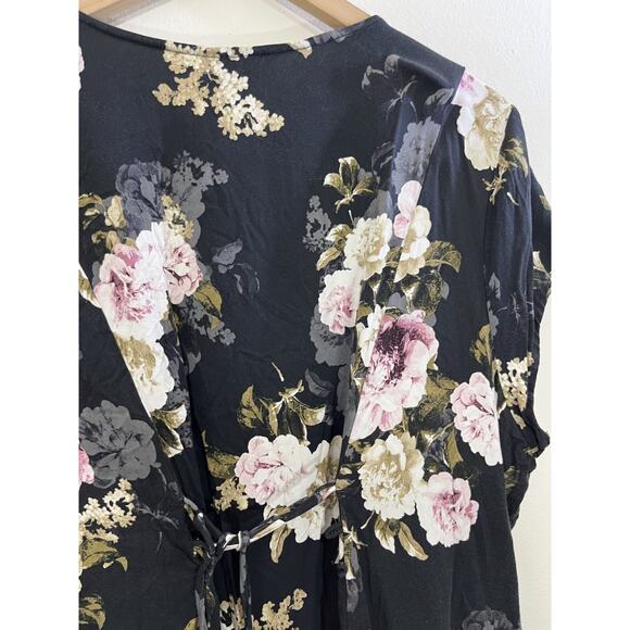 Romance Cottagecore Goth Boho Buttoned Top 1 Plus Whimsigoth Floral Prairie Flow - Picture 12 of 16